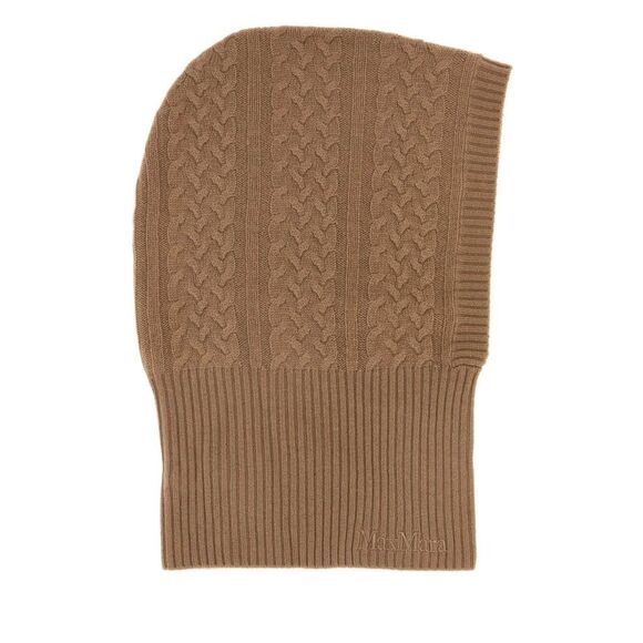 Max Mara Women Camel Cashmere Romana Balaclava